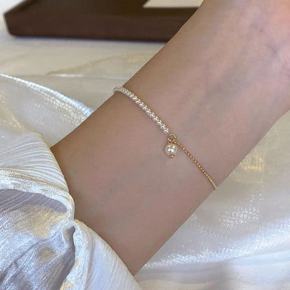 Bracelet Pearl Faux Alloy