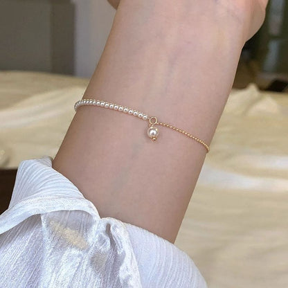 Bracelet Pearl Faux Alloy