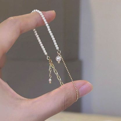 Bracelet Pearl Faux Alloy