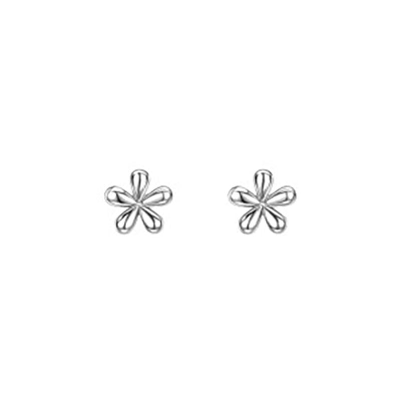 Earring Floral Stud Alloy