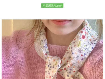 Neckerchief Floral Print