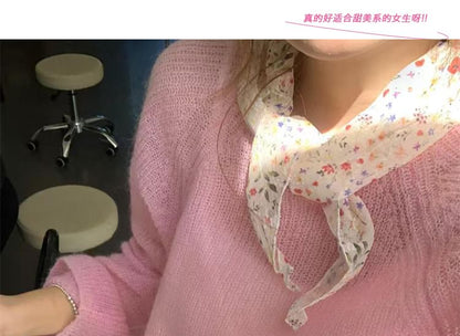 Neckerchief Floral Print