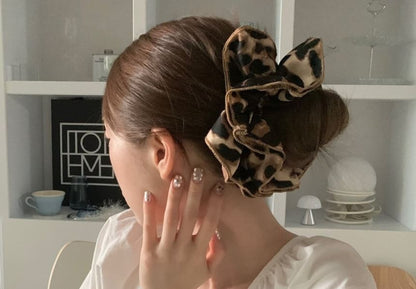 Leopard Print Scrunchie