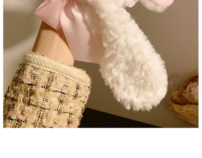 Bow Bunny Ruffle Headband Ear