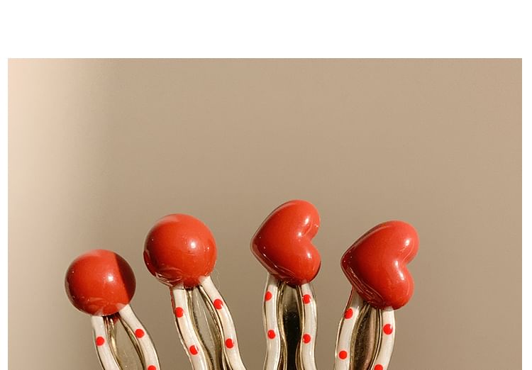 2: Set of Clip Hair Dotted