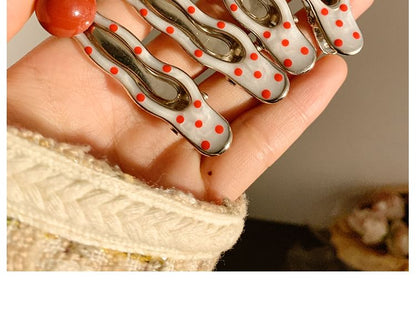 2: Set of Clip Hair Dotted