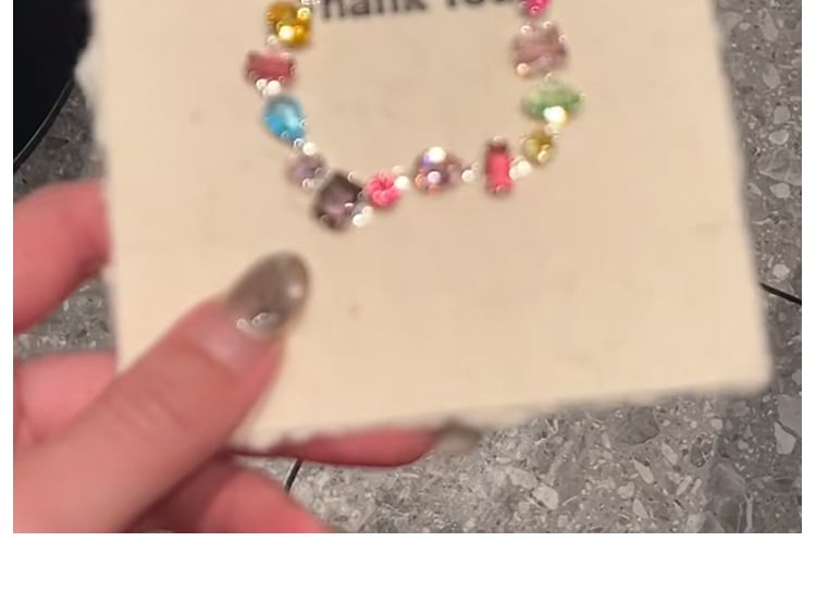 Bracelet Rhinestone Geometric