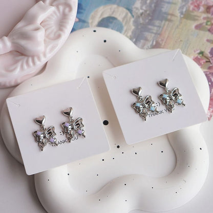 Earring Clip-On / Drop Butterfly