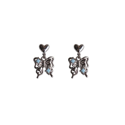 Earring Clip-On / Drop Butterfly