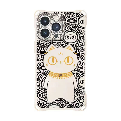 Set Lanyard Strap Cat Phone Case /