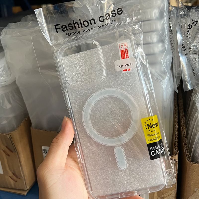 Case with Transparent (Compatible MagSafe) Magnetic Phone