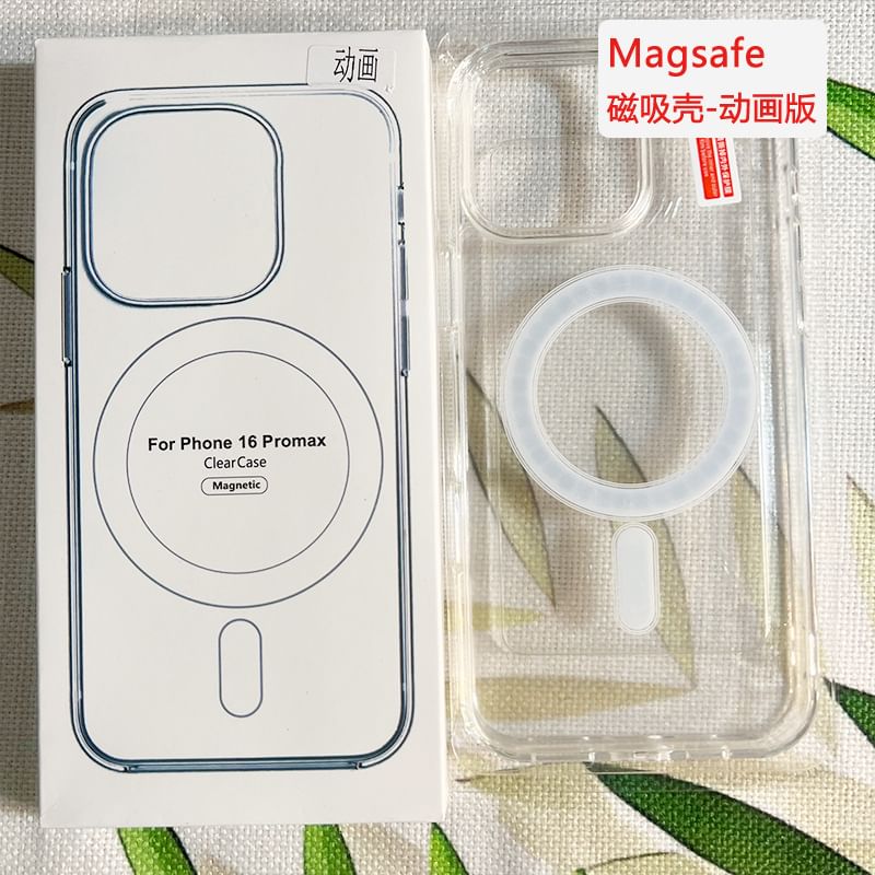 Case with Transparent (Compatible MagSafe) Magnetic Phone