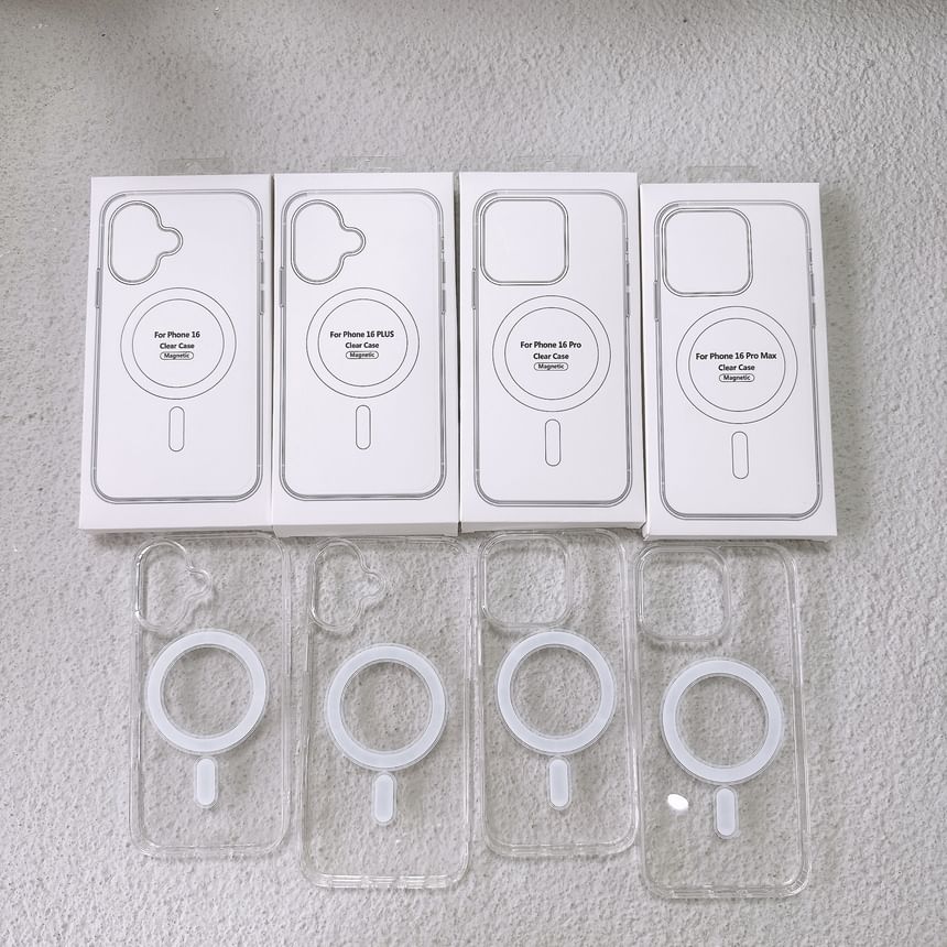 Case with Transparent (Compatible MagSafe) Magnetic Phone