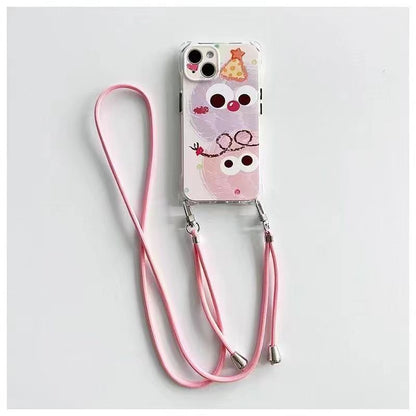 Cartoon Case Phone Set Lanyard /