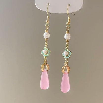 Earring Dangle Pearl Faux
