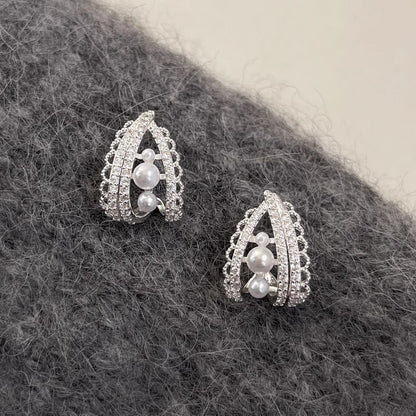 Faux Pearl Earring Hoop