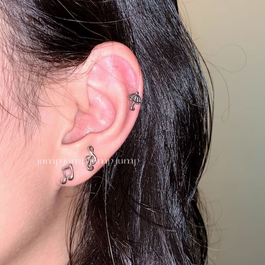 Note Earring Stud Music
