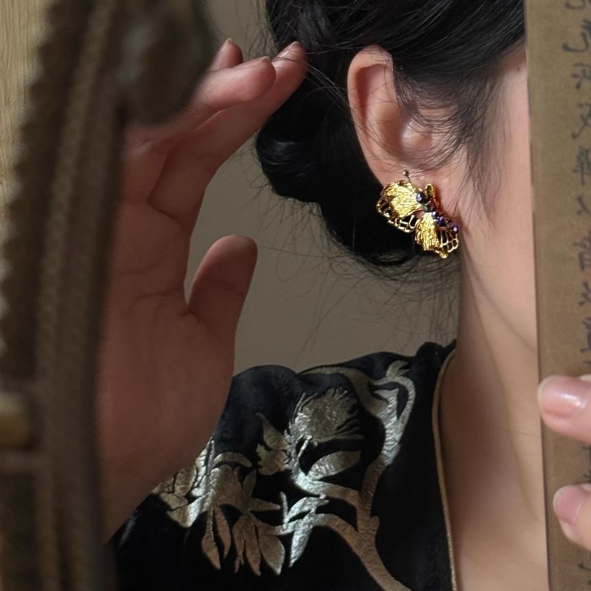 Drop Butterfly Earring
