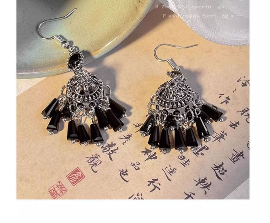 Earring Beaded Dangle Gemstone