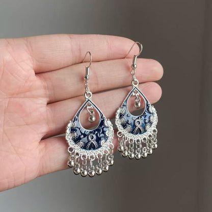 Alloy Fringed Chandelier Earring