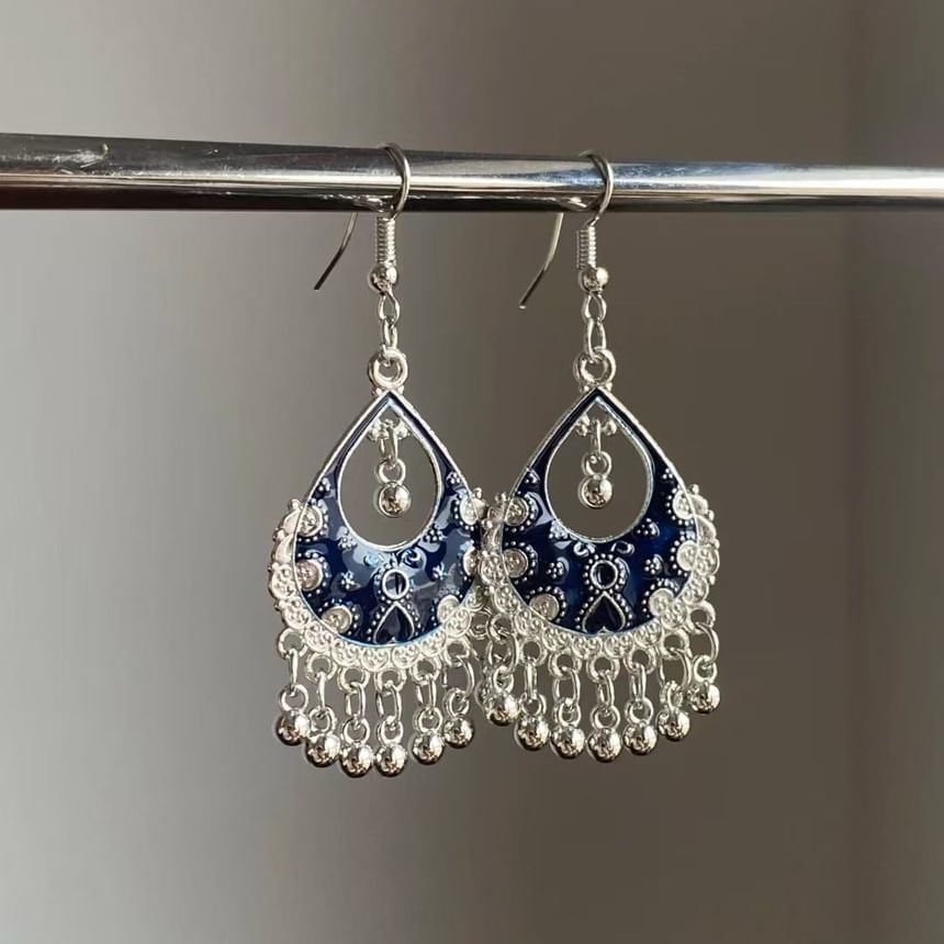 Alloy Fringed Chandelier Earring