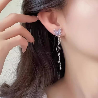 Dangle Earring Alloy Butterfly