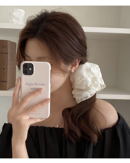 Embroidered Butterfly Scrunchie