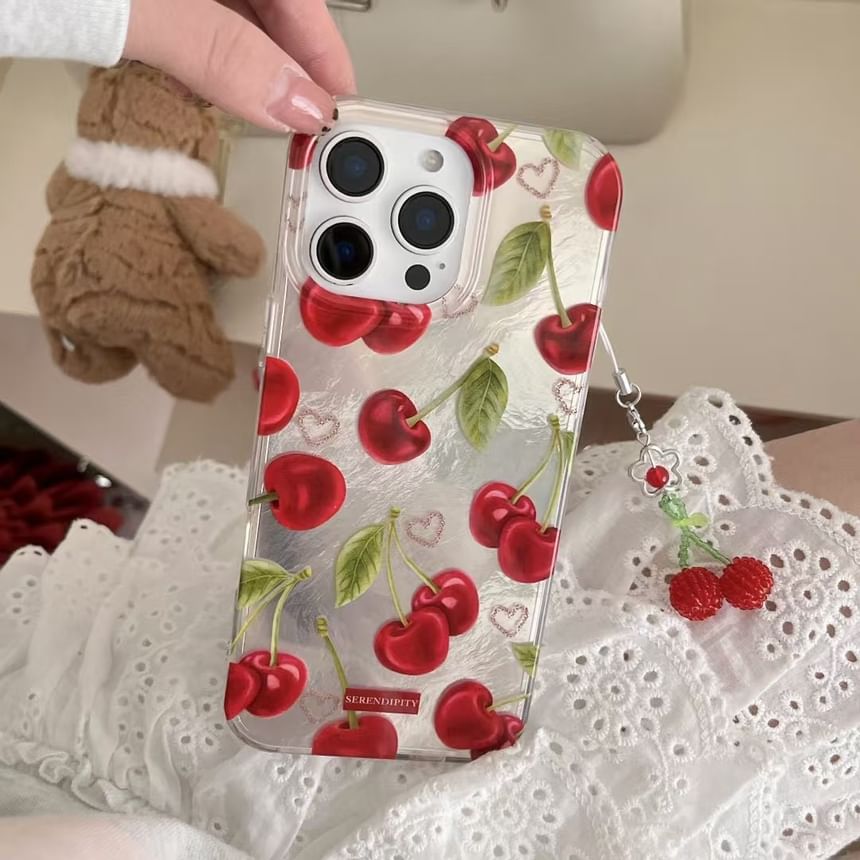 Set Charm Case Phone Cherry /