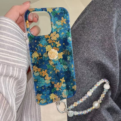 / Phone Strap Floral Case Set