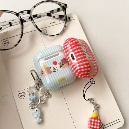 Apple / Case Earphone Pro Dog Skin AirPods Plaid