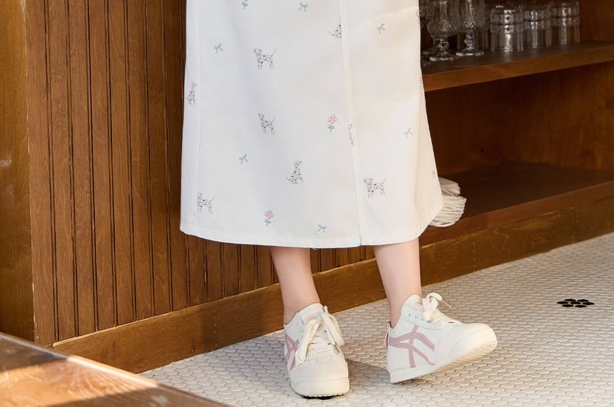 Plus Size High Waist Floral A-Line Skirt (Various Designs)