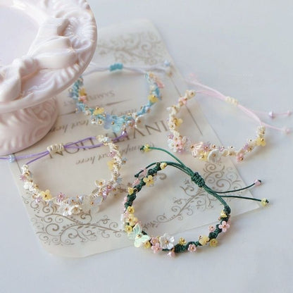 Bracelet Bead String Flower