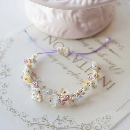 Bracelet Bead String Flower