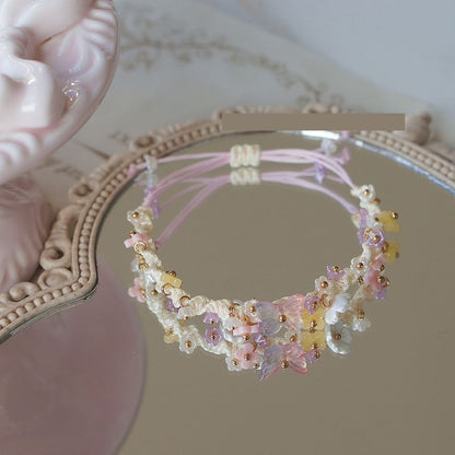 Bracelet Bead String Flower