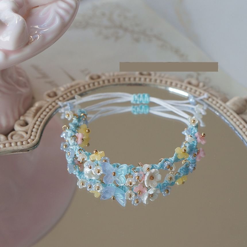 Bracelet Bead String Flower