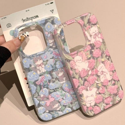 Cat Floral Case Phone
