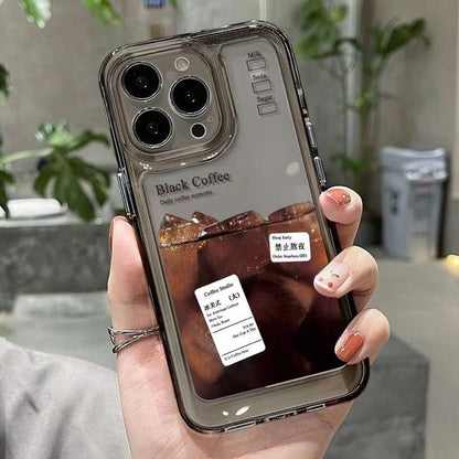 Transparent Phone Case Coffee