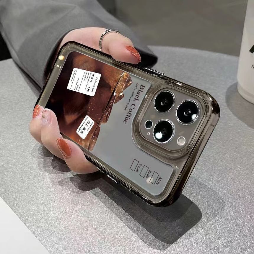 Transparent Phone Case Coffee