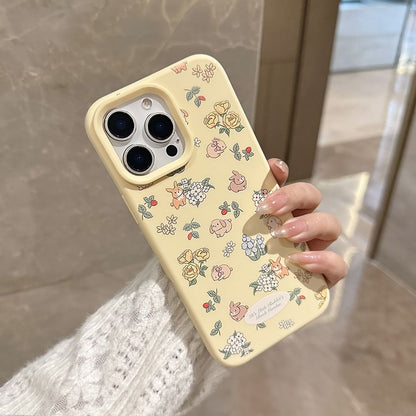 Bead Case Phone Rabbit Set / Strap Print