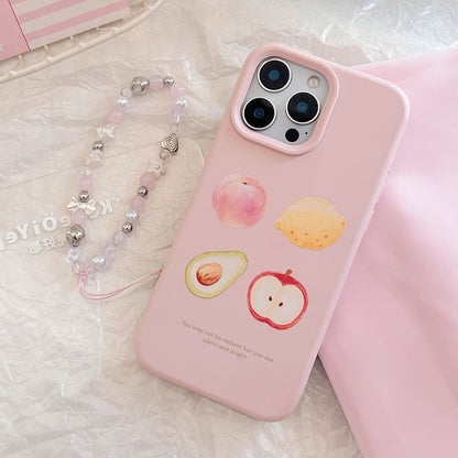 Print Strap / Fruit Set Case Phone Bead