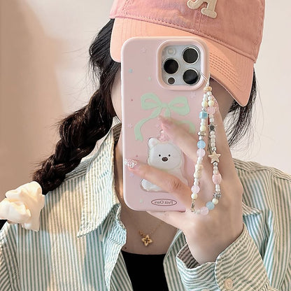 Set Dog Case Strap Phone Bead / Print