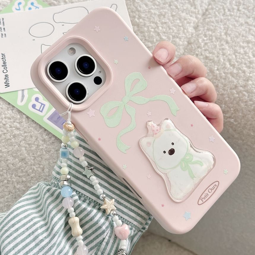 Set Dog Case Strap Phone Bead / Print