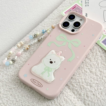 Set Dog Case Strap Phone Bead / Print