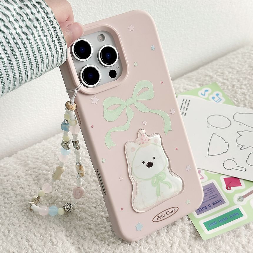 Set Dog Case Strap Phone Bead / Print