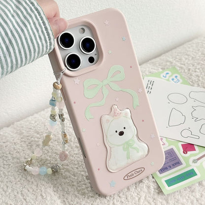 Set Dog Case Strap Phone Bead / Print