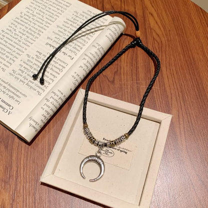Necklace Crescent Pendant Moon