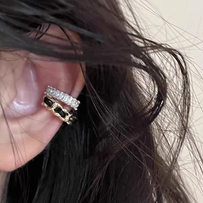Layered Cuff Ear Rhinestone Alloy