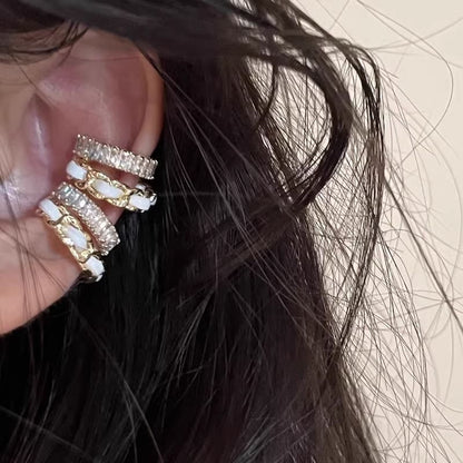 Layered Cuff Ear Rhinestone Alloy