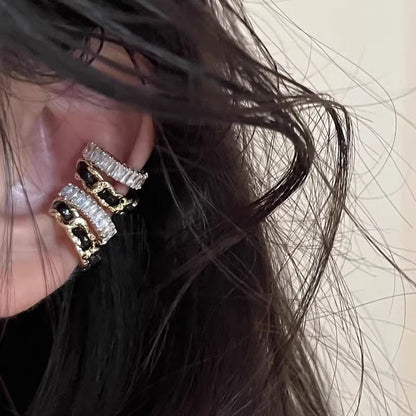 Layered Cuff Ear Rhinestone Alloy