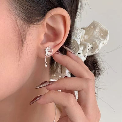 Alloy Earring Butterfly Drop